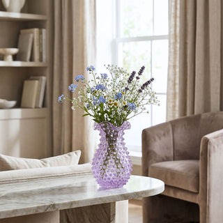 Hobnail Glass Vase in Lilac Bloom – Petal