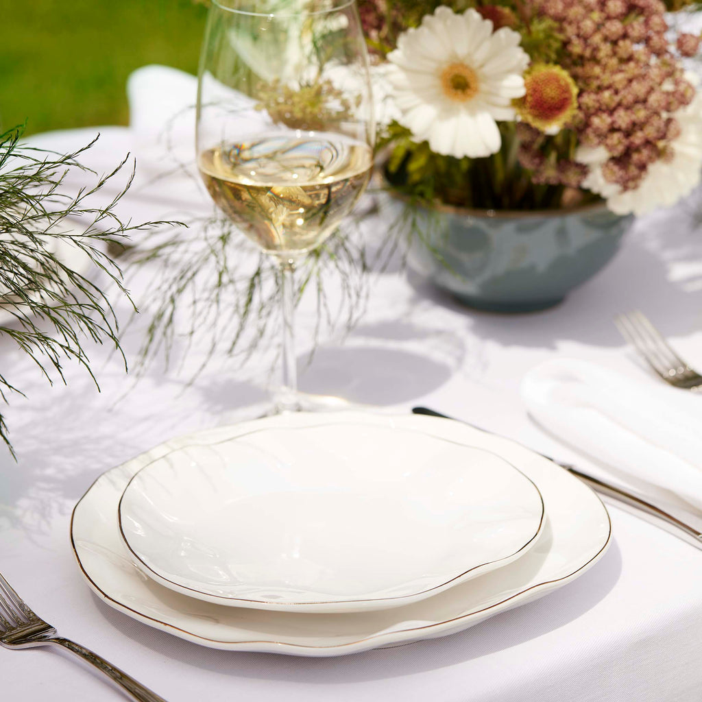 Lenox Blue Bay White 24-Piece Dinnerware Set, porcelain (view 2)