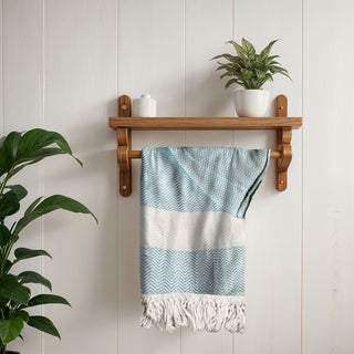 Chevron Turkish Cotton Towel – Diamond or Stripe Design (200 GSM, 40