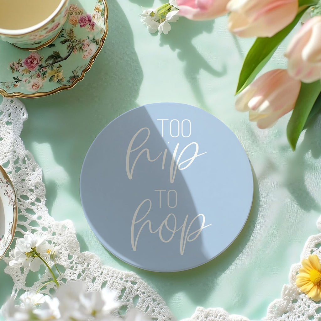 Easter & Spring Ceramic Coasters – Matte Finish Seasonal Collection (4