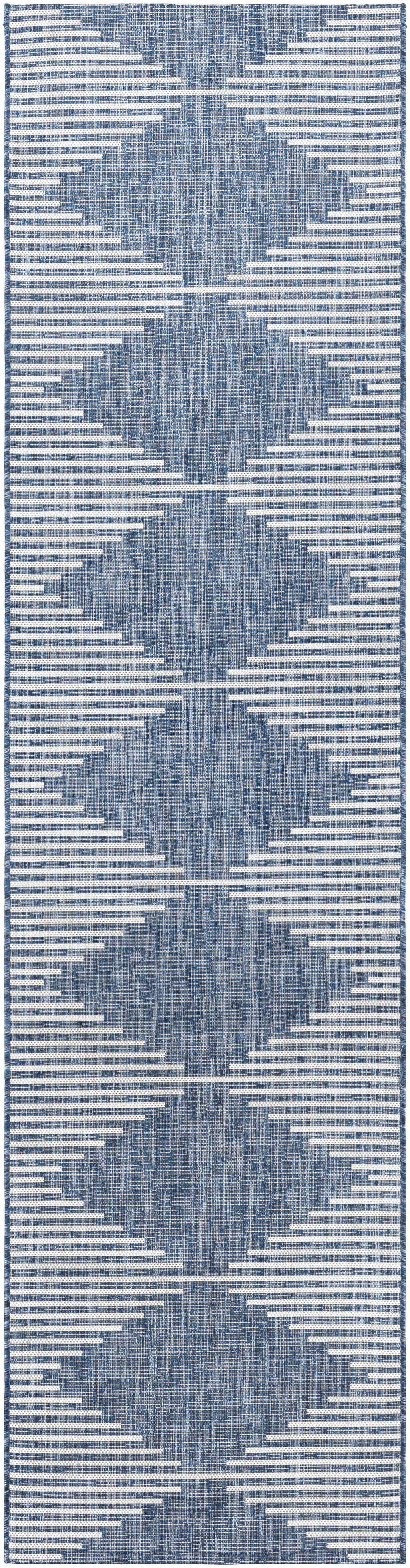 Stephan Navy Outdoor Rug – Durable Weather-Resistant Patio Carpet