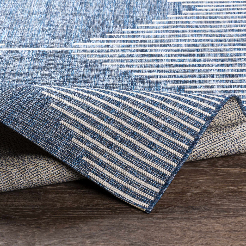 Stephan Navy Outdoor Rug – Durable Weather-Resistant Patio Carpet