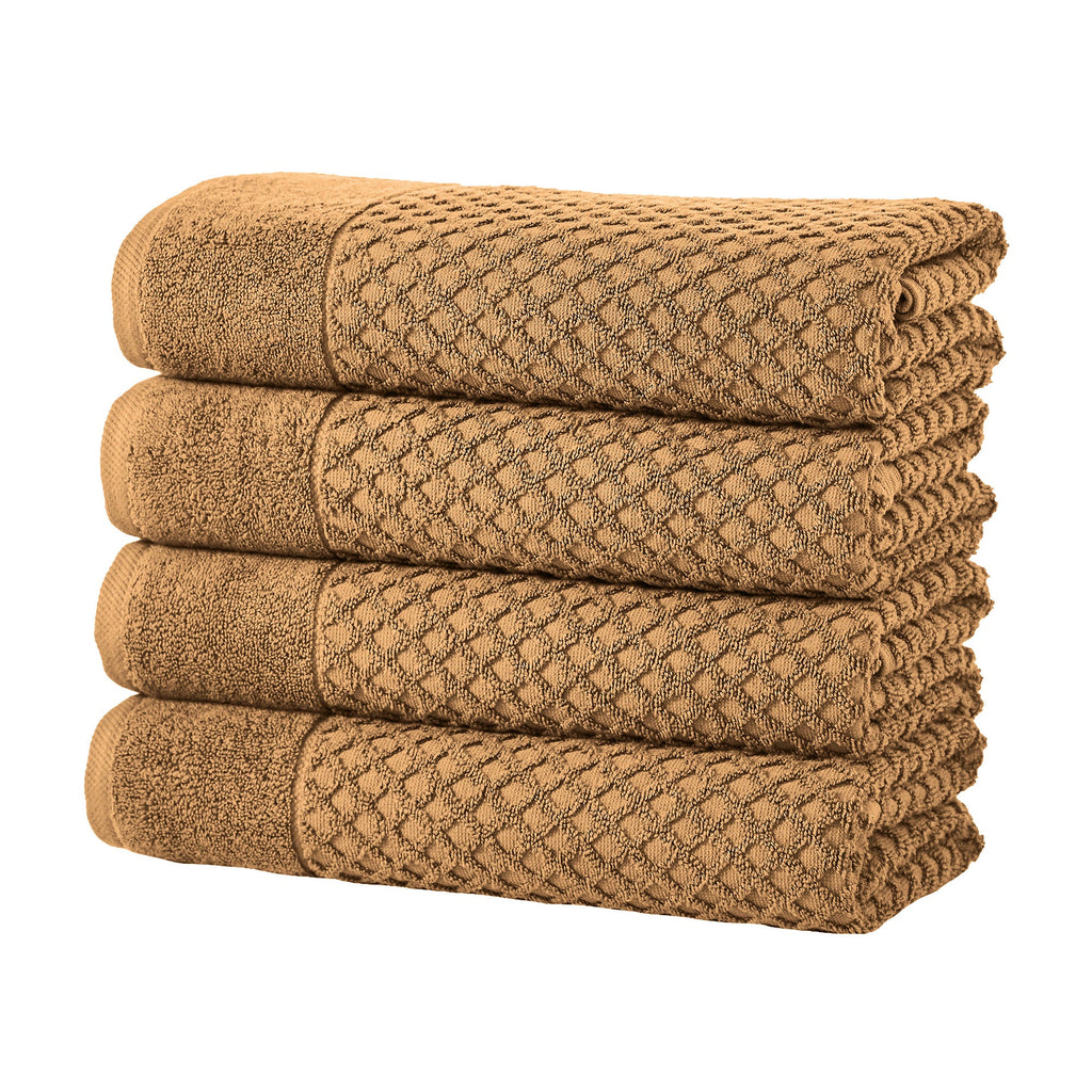 Grayson Cotton Diamond Waffle Weave Bath Towel Set