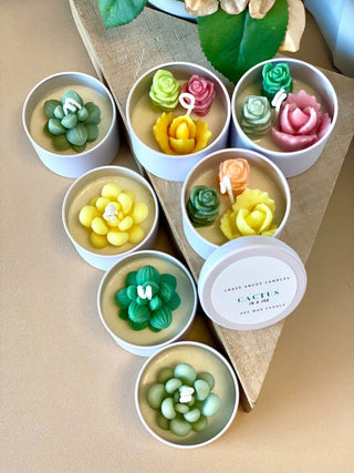 Cactus in a Jar Scented Candle - Handmade Aroma Bliss