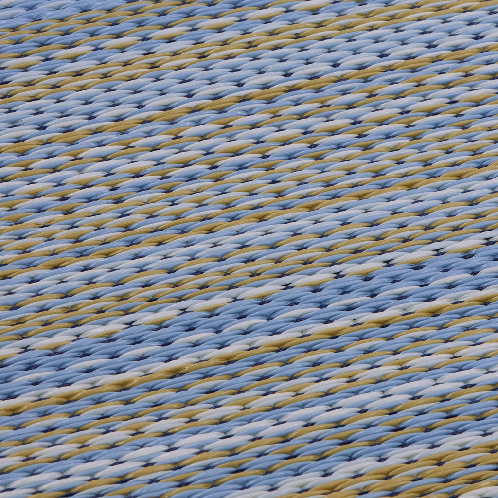 Cancun Striped Reversible Outdoor Patio Rug