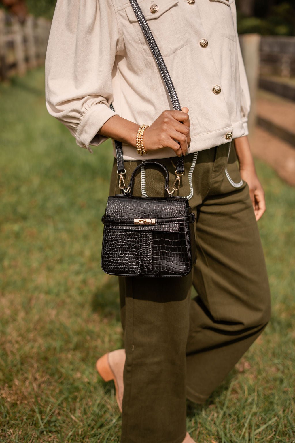 Celine Croc Handbag