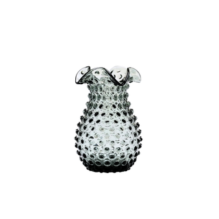 Hobnail Glass Vase in Charcoal Haze – Petal