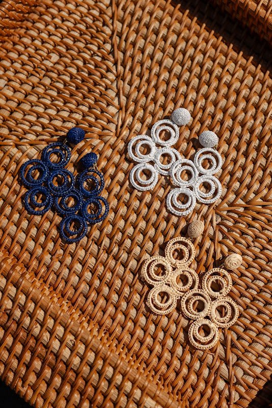 Chloe Raffia - Drop Earring