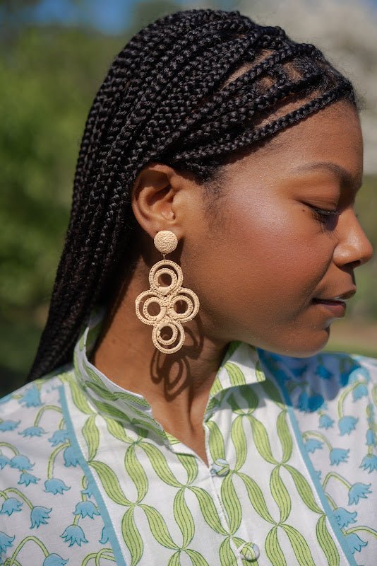 Chloe Raffia - Drop Earring