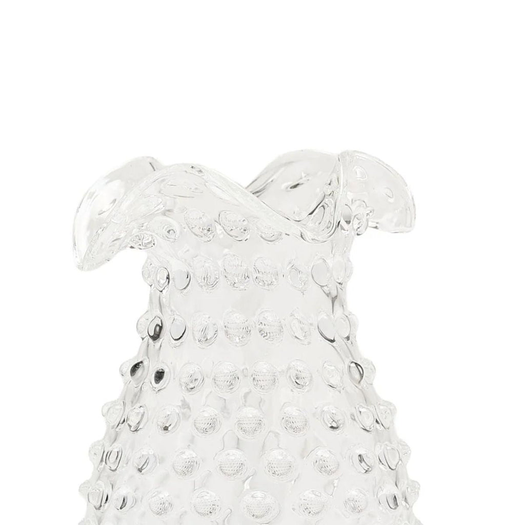 Hobnail Glass Vase in Clear Quartz – Petal