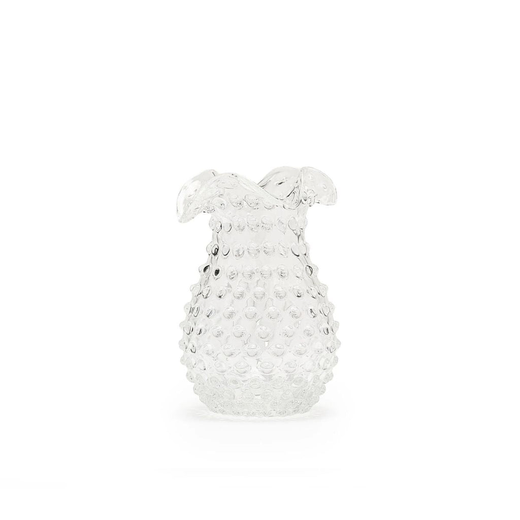 Hobnail Glass Vase in Clear Quartz – Petal