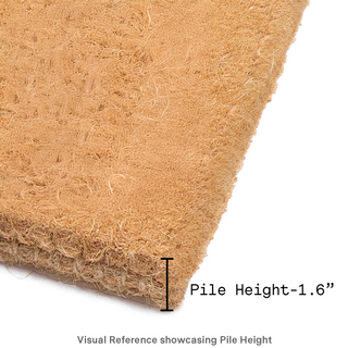 Magnolia Branch Green Floral Coir Doormat