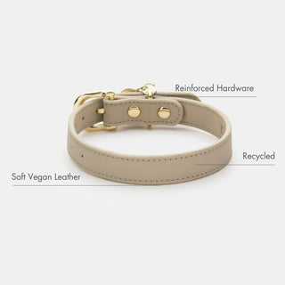 Copenhagen Vegan Leather Dog Collar – Soft, Stylish & Nordic Inspired