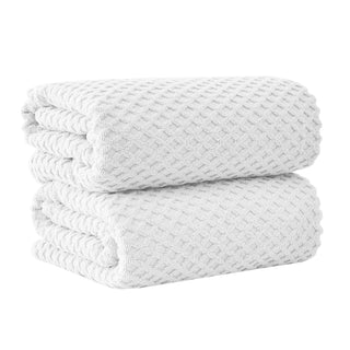 Grayson Cotton Diamond Waffle Weave Bath Towel Set