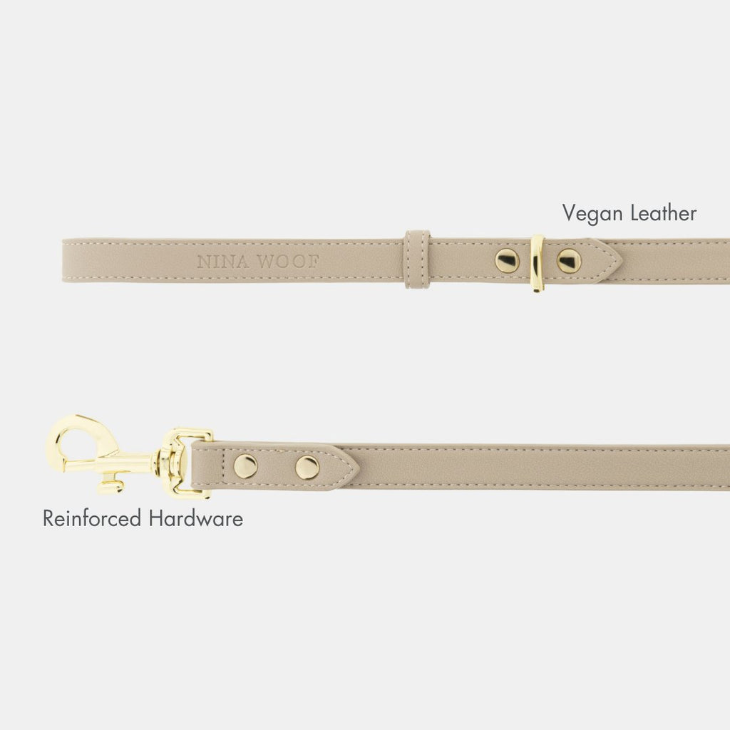Cupertino Vegan Leather Dog Leash 4ft | Soft, Stylish & Comfortable