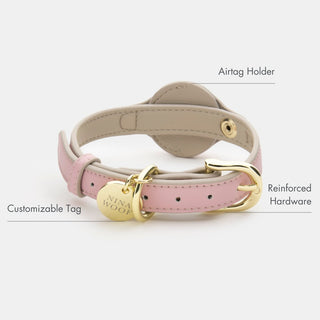 AirTag Enabled Vegan Leather Dog Collar – Cupertino | Smart & Stylish Pet Accessory