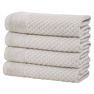Grayson Cotton Diamond Waffle Weave Bath Towel Set