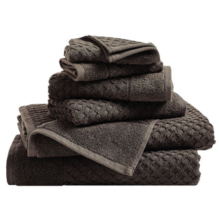 Grayson Cotton Diamond Waffle Weave Bath Towel Set