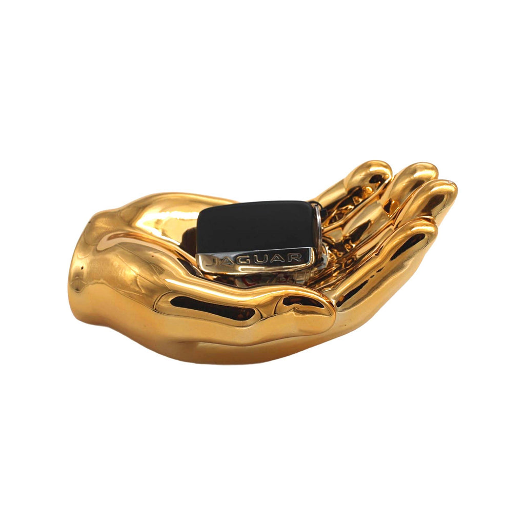 Dark Gold Hand Tray Decoration - 7.5