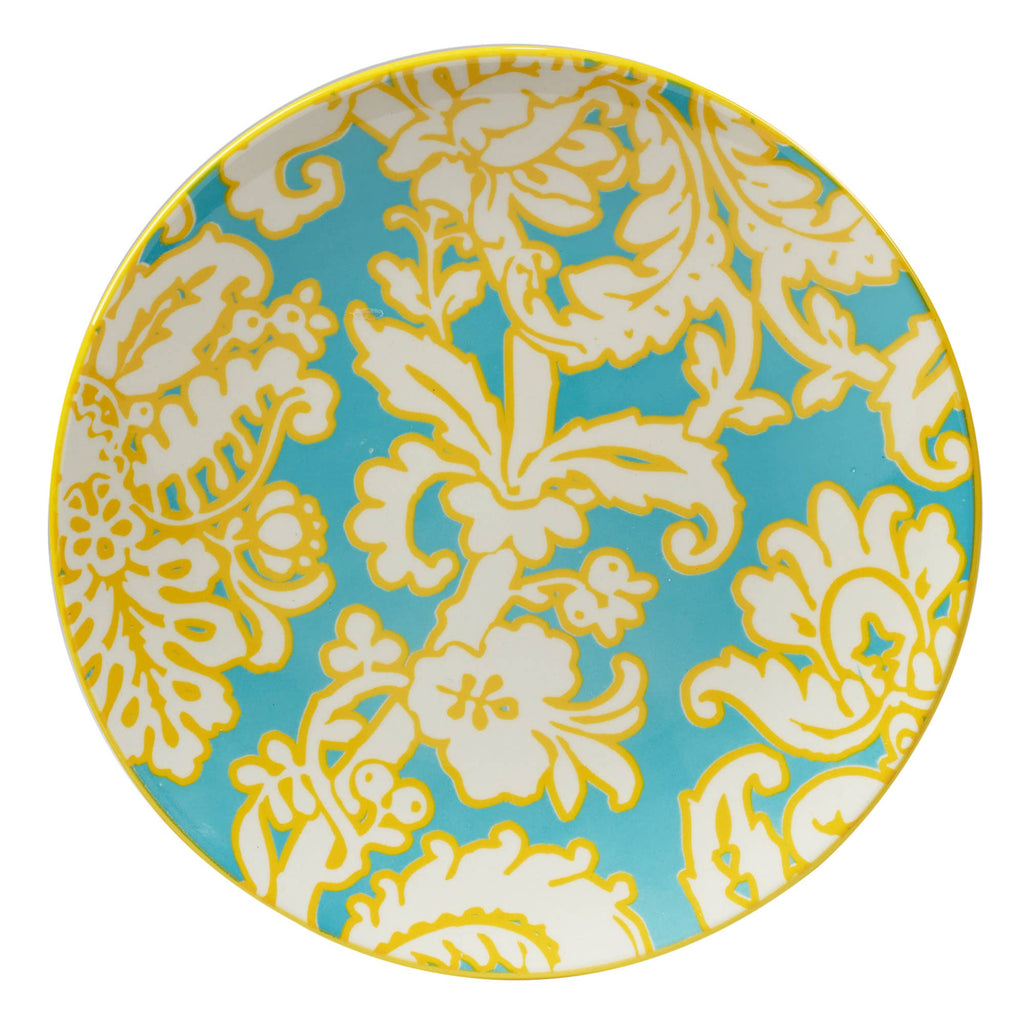Damask Floral Salad Plate 8.5