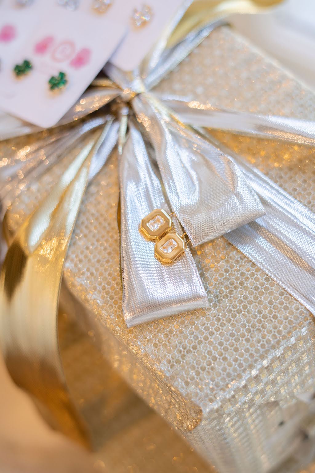 Darby 18K Gold Plated Hook Back Bezel Earrings