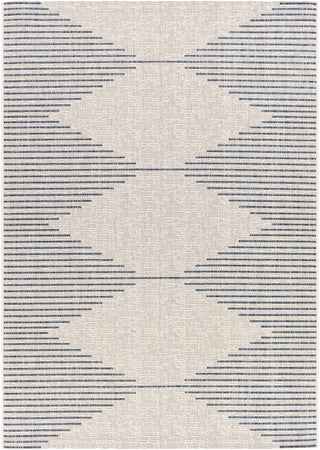 Stephan Blue & Cream Outdoor Rug