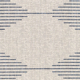 Stephan Blue & Cream Outdoor Rug