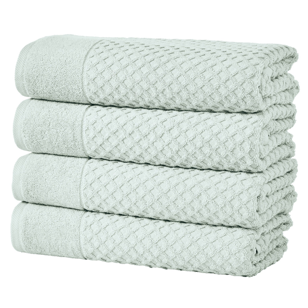 Grayson Cotton Diamond Waffle Weave Bath Towel Set
