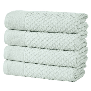 Grayson Cotton Diamond Waffle Weave Bath Towel Set