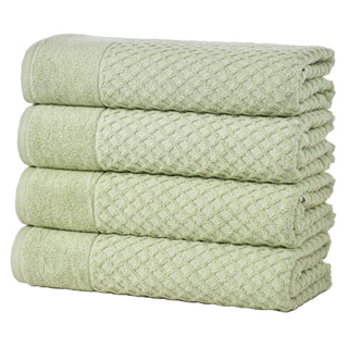 Grayson Cotton Diamond Waffle Weave Bath Towel Set