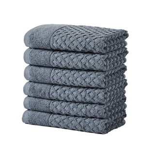Grayson Cotton Diamond Waffle Weave Bath Towel Set