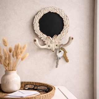 Double Wall Hook with Chalkboard and Photo Display