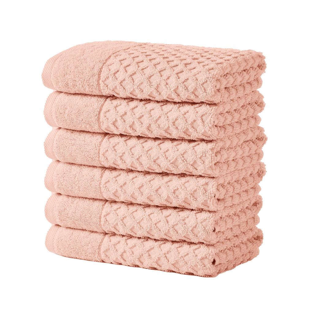 Grayson Cotton Diamond Waffle Weave Bath Towel Set