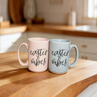 Serving Easter Vibes Coffee Mug – Speckled Spring Ceramic Mug (16.23 oz)