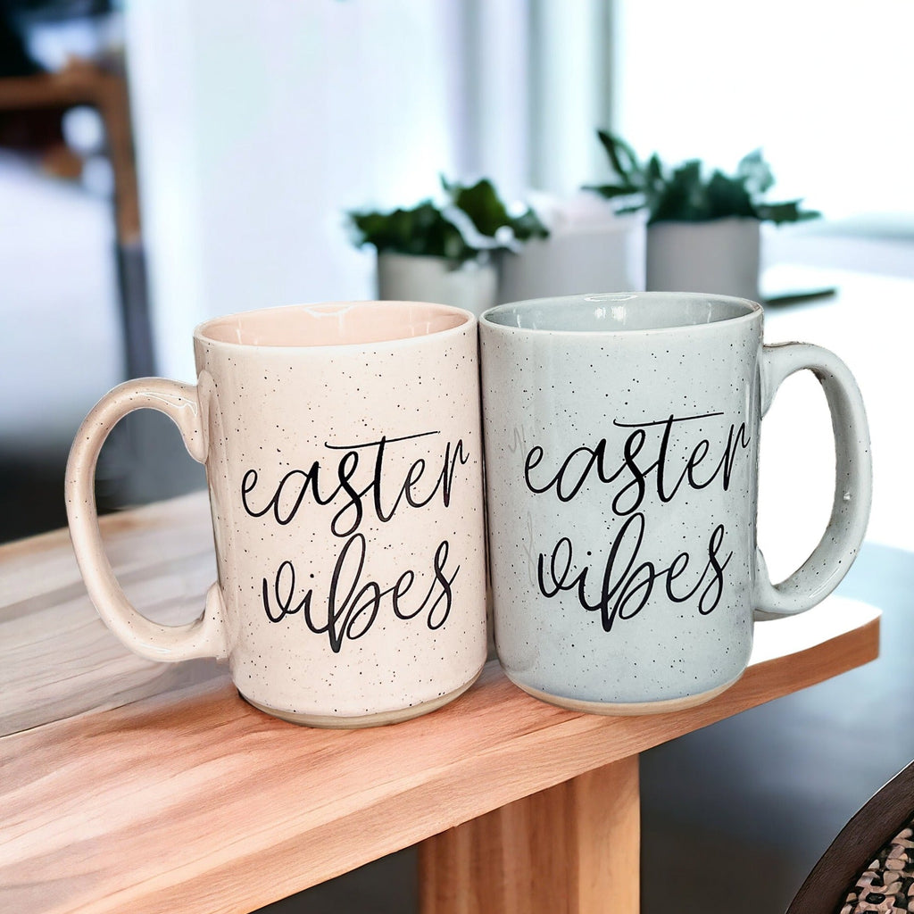 Serving Easter Vibes Coffee Mug – Speckled Spring Ceramic Mug (16.23 oz)