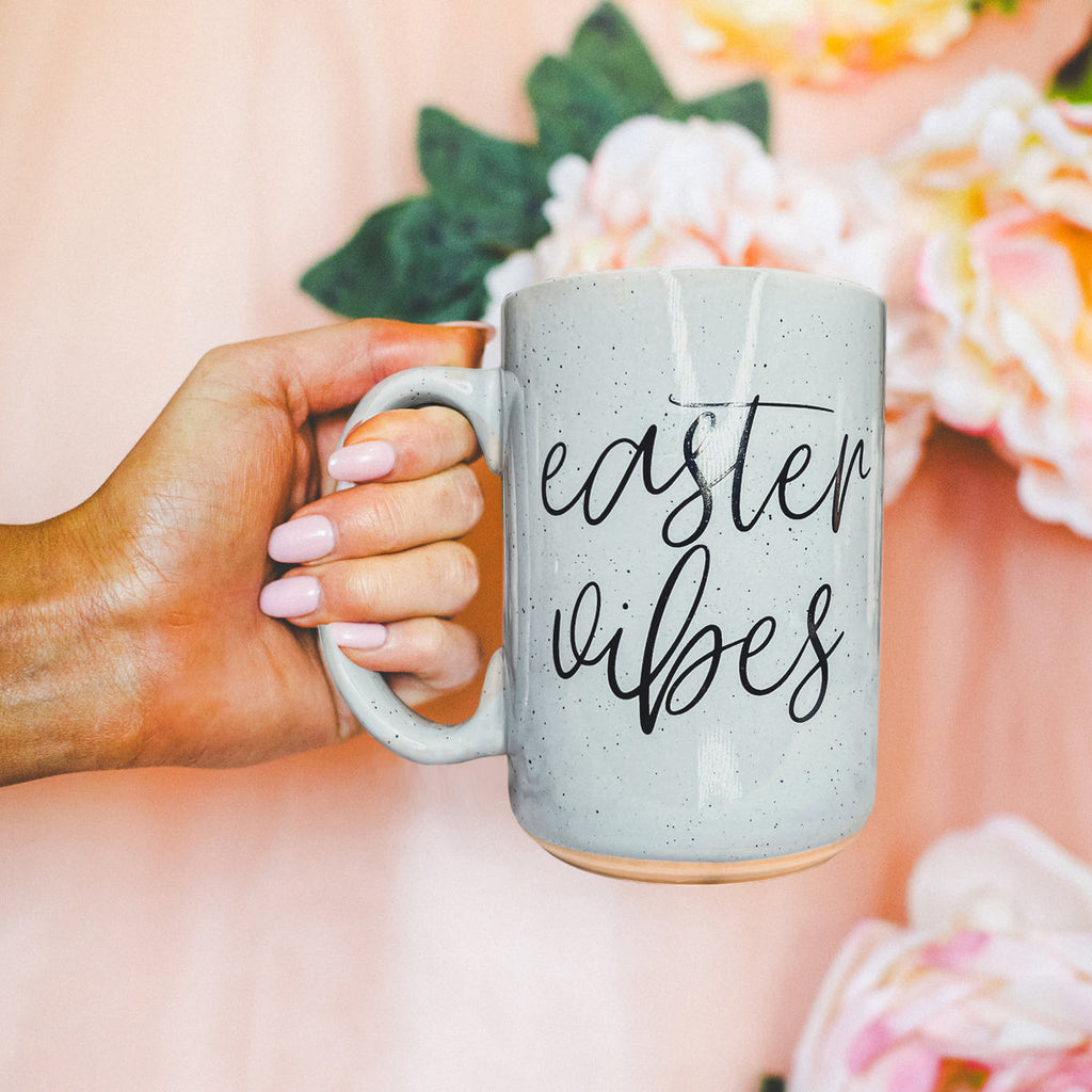 Serving Easter Vibes Coffee Mug – Speckled Spring Ceramic Mug (16.23 oz)