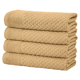 Grayson Cotton Diamond Waffle Weave Bath Towel Set