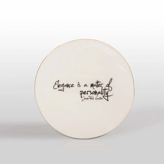 “Elegance Is A Matter Of Personality” Jean Paul Gaultier - Large Platter with Quote