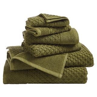 Grayson Cotton Diamond Waffle Weave Bath Towel Set