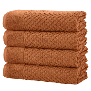 Grayson Cotton Diamond Waffle Weave Bath Towel Set