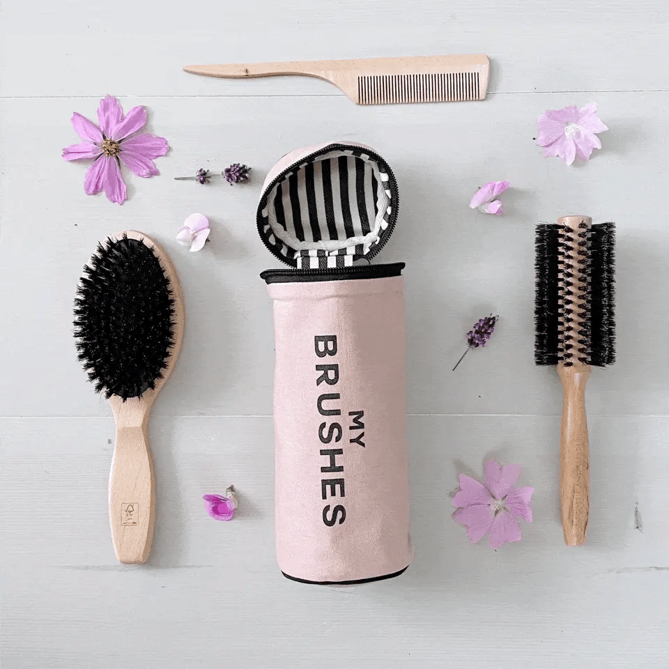 Brushes, Cylinder Case – Pink/Blush