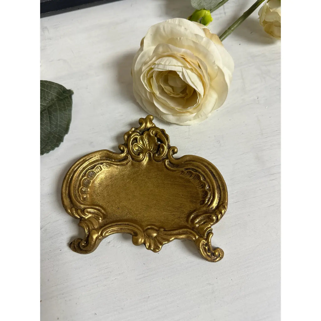 Ornate Metal Jewelry and Trinket Tray