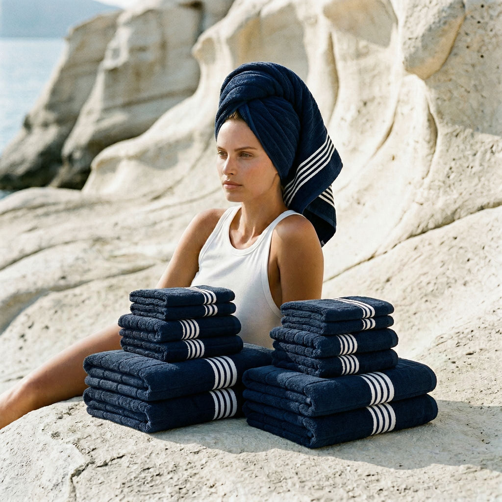 Nautilus Striped Australian Cotton Towels