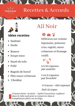 Food Crayon - UNO | BLACK GARLIC - Anara Lifestyle