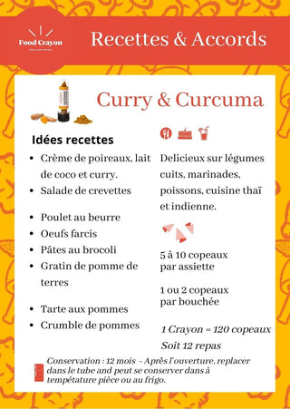 Food Crayon UNO | CURRY & TURMERIC - Anara Lifestyle