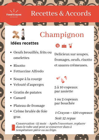 Food Crayon UNO |MUSHROOM - Anara Lifestyle