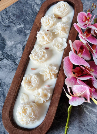 Four Seasons Garden• Luxurious Scented Dough Bowl Candle 26 - Anara Lifestyle