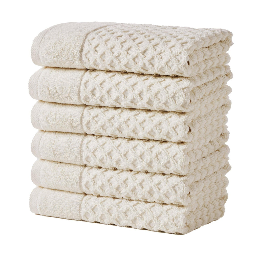 Grayson Cotton Diamond Waffle Weave Bath Towel Set