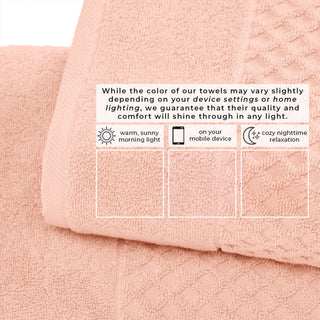 Grayson Cotton Diamond Waffle Weave Bath Towel Set