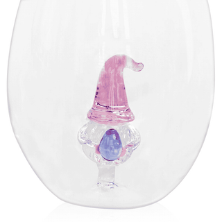 3D Easter Gnome Stemless Wine Glasses – Set of 2